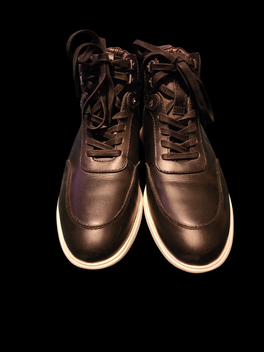 Milwaukee Leather MBM9002 men's street riding sneaker boots with white soles